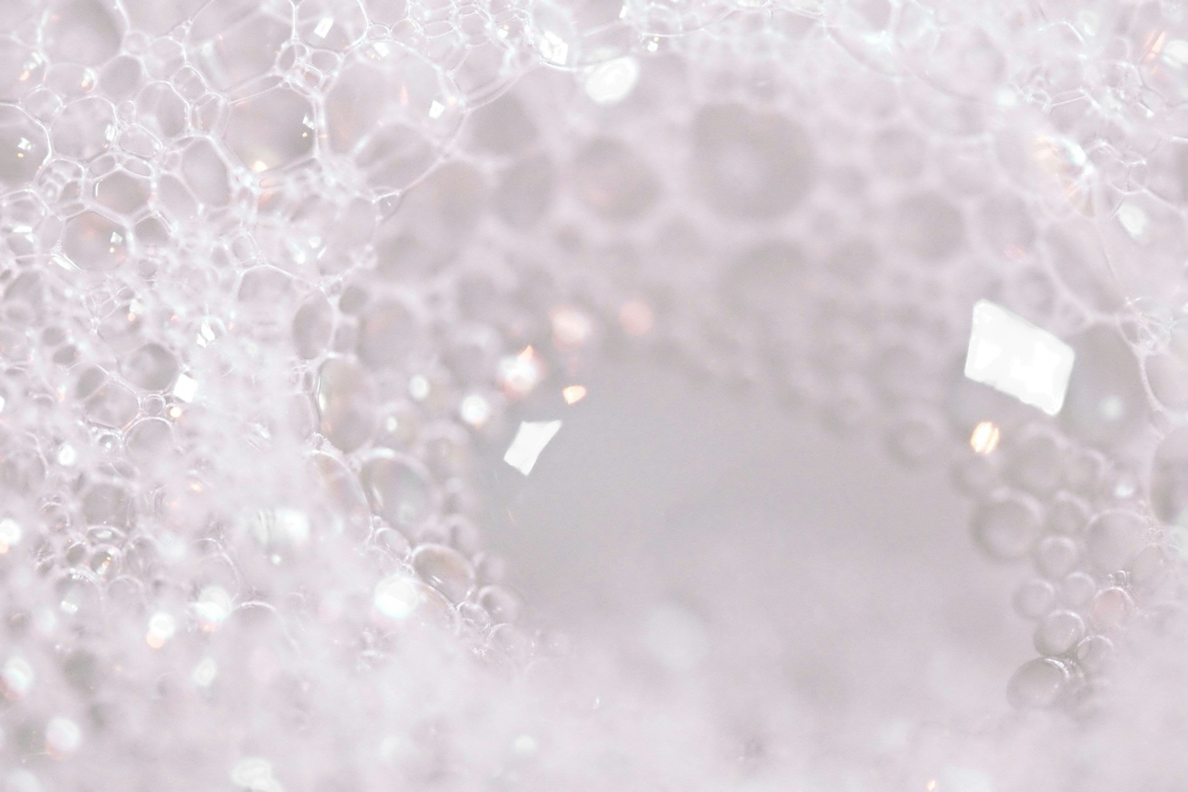 Foaming soap suds