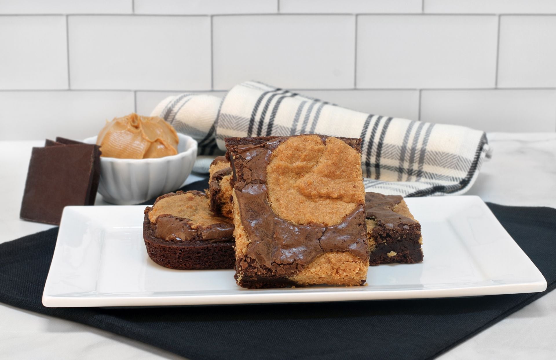 Peanut butter brownies