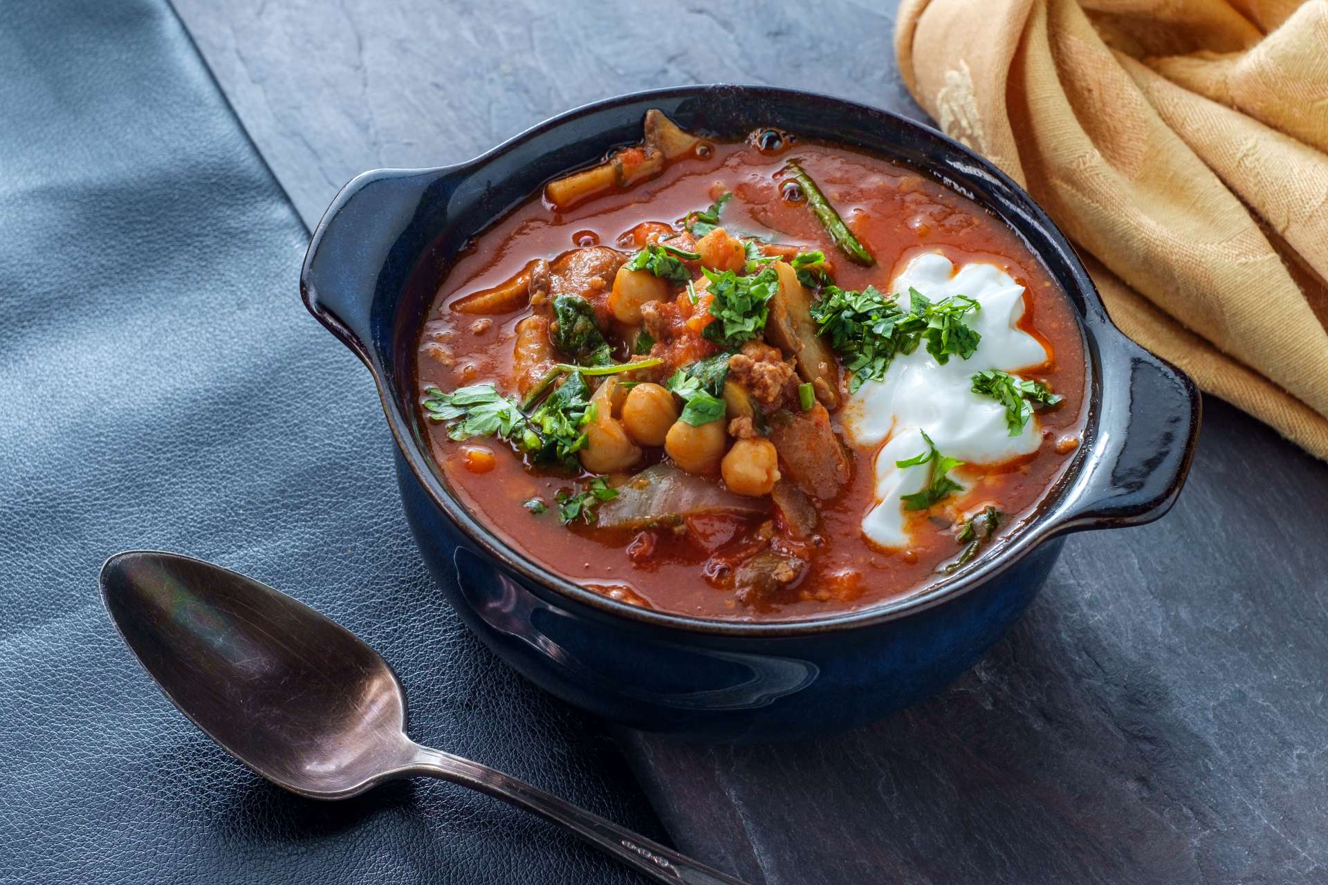 A bowl of warming halal food