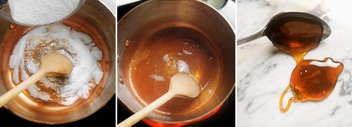Melting sugar