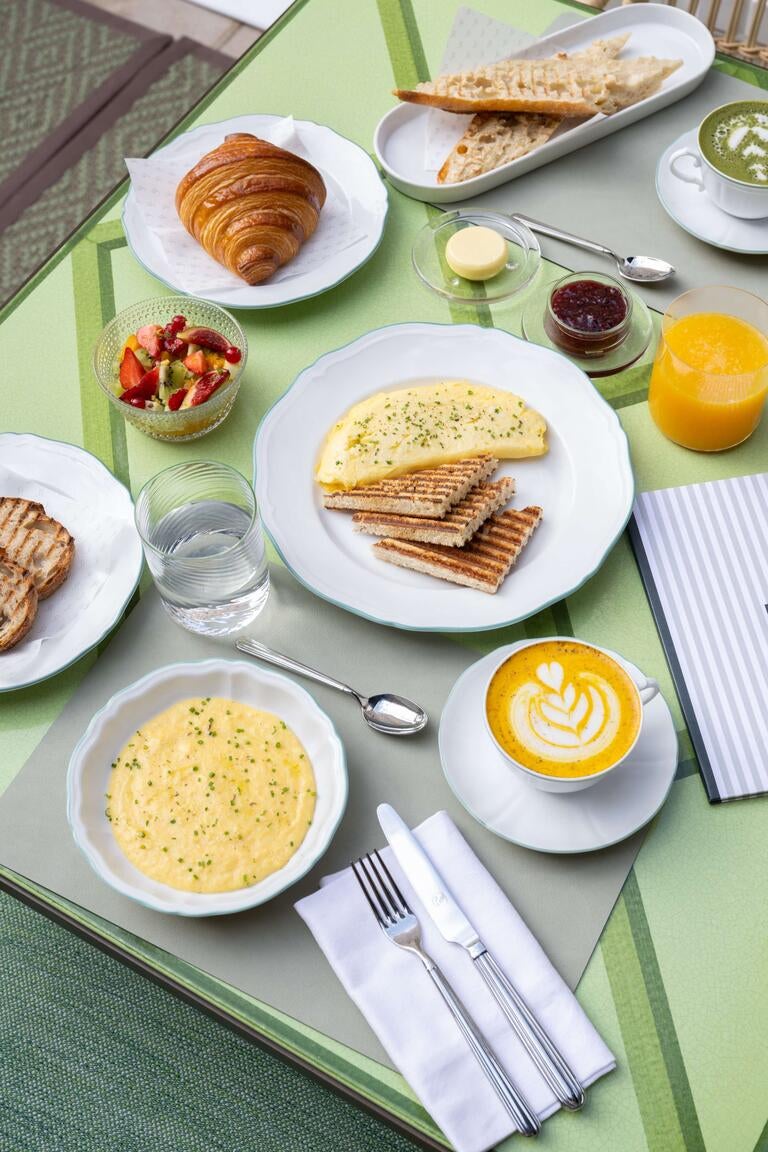Breakfast at Le Petit Café Robuchon Monaco.