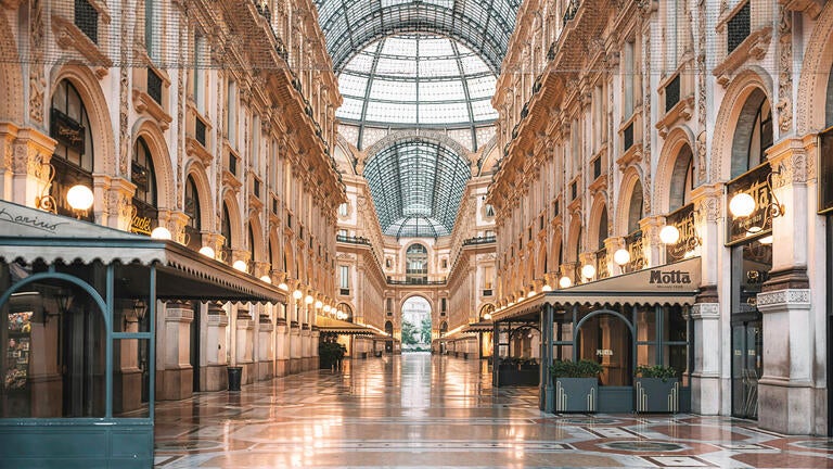 Galleria Vittorio Emanuele II in Milan.