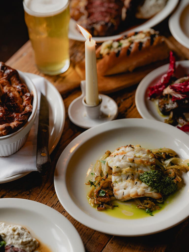 Dishes at The Bull Charlbury.