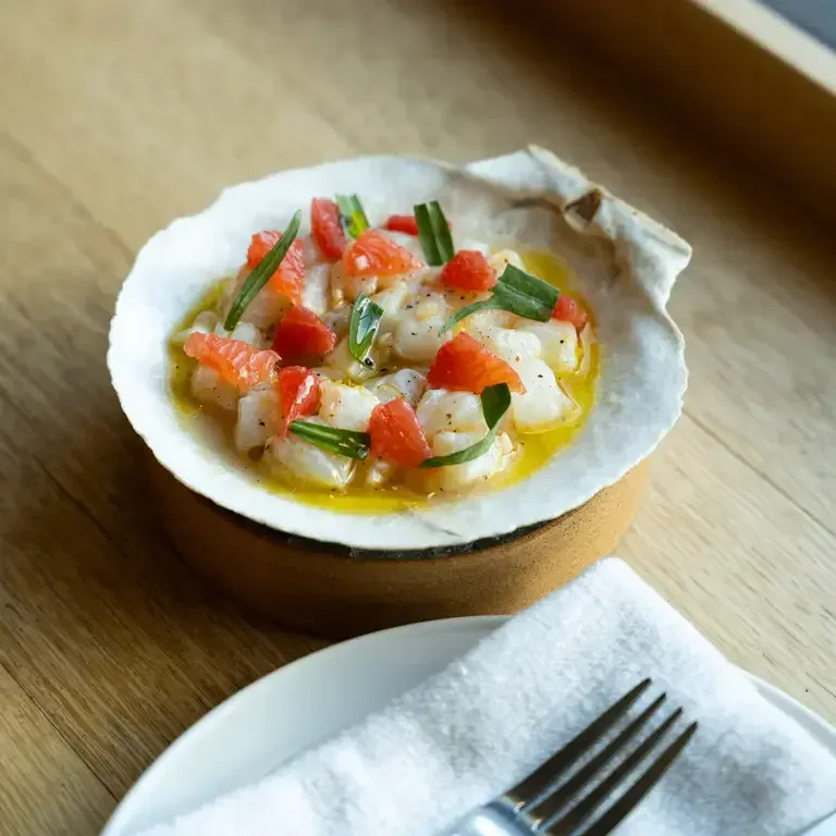 Scallop dish at Gia Vin &amp; Grill in Montréal.