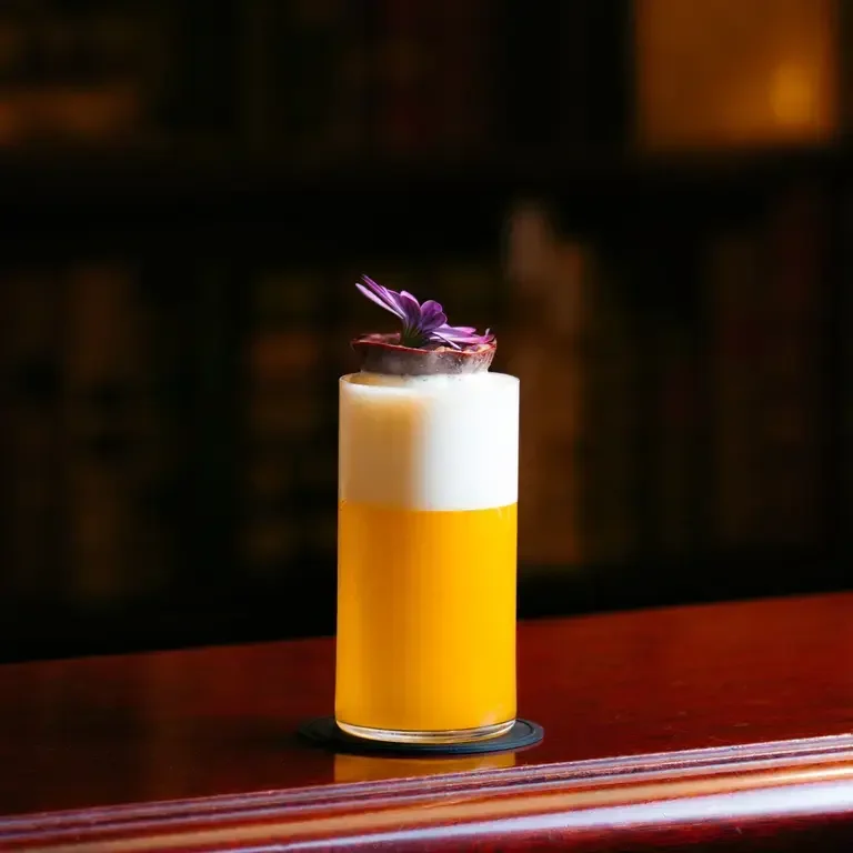 Exotic paloma at Lobby Bar in Monte Carlo.