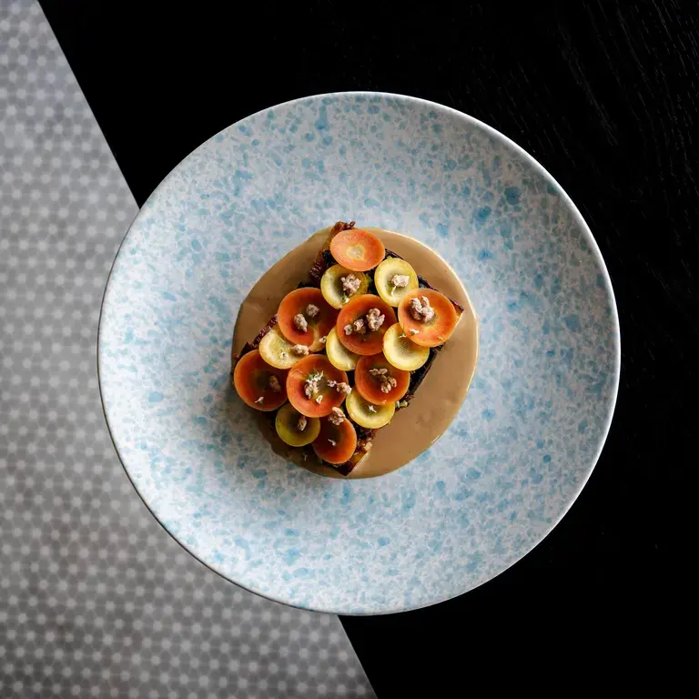 Carrot dish at Published on Main in Vancouver.