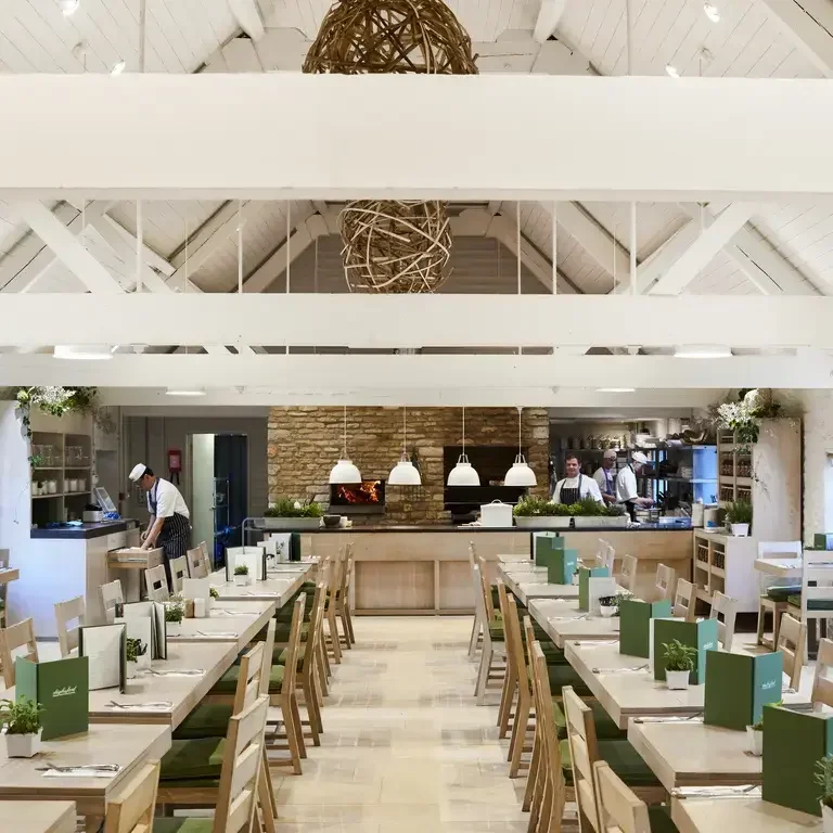 A restaurant at Daylesford Organic.
