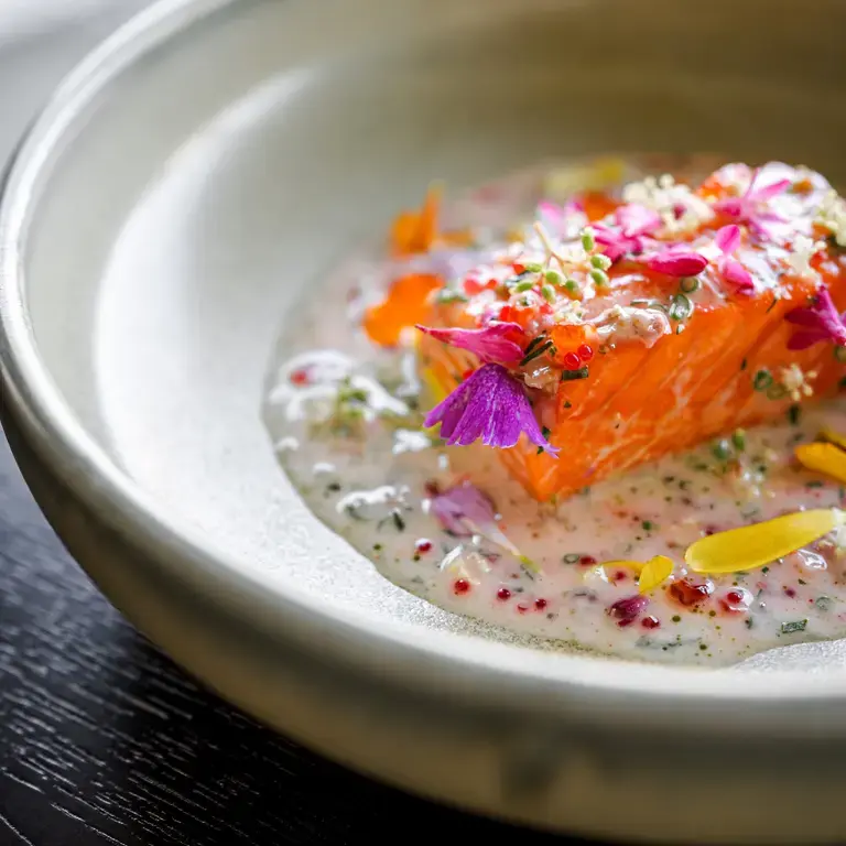 'Flower power' dish at Published on Main.