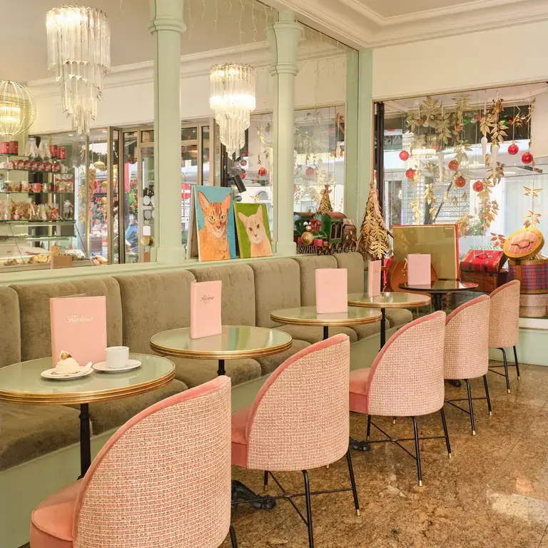 Interior of Patisserie Riviera in Monte Carlo.