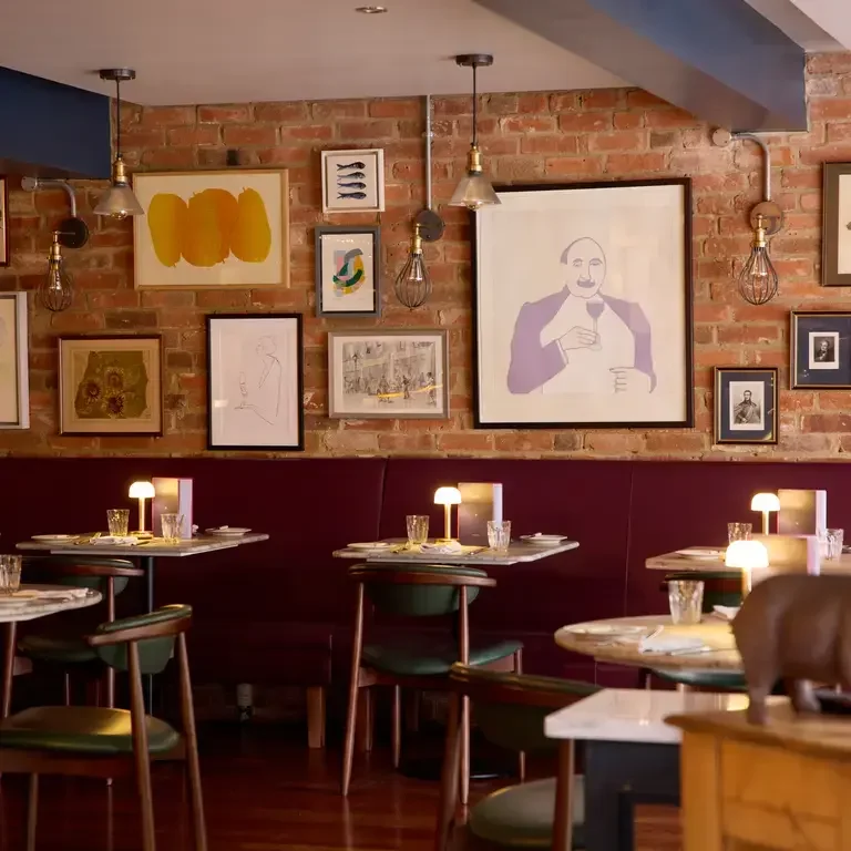 Dining room at Pompette in Oxford.