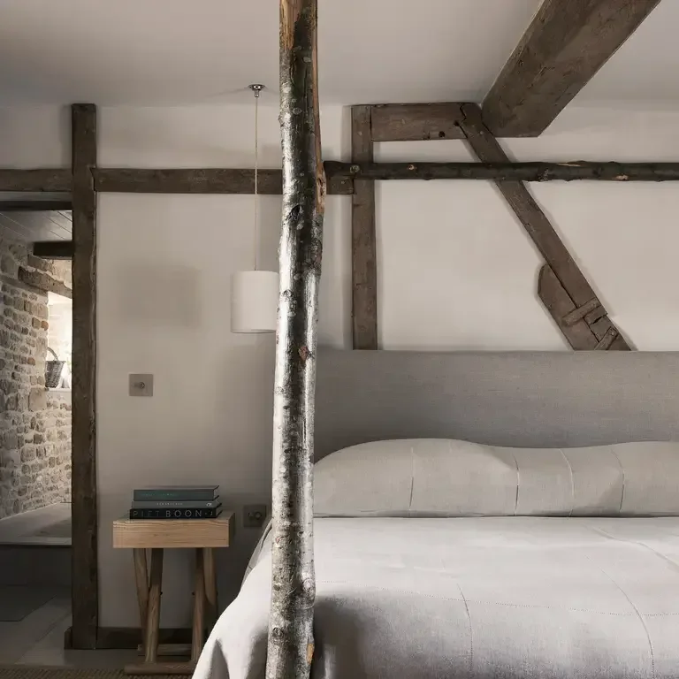 A bedroom at The Wild Rabbit.