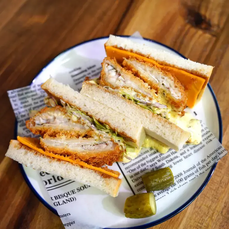 Aji Fry Sando at Imanishi Sandwich Bar in Toronto.