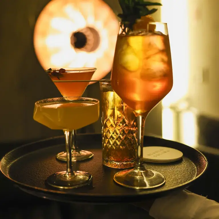Cocktails at Blanco Colima in Mexico city.