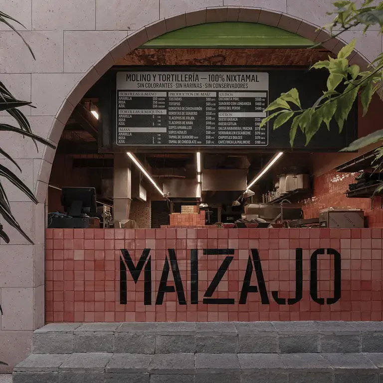 Frontage of Maizajo in Mexico City.