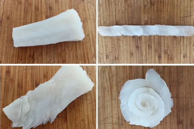 Cutting the fish