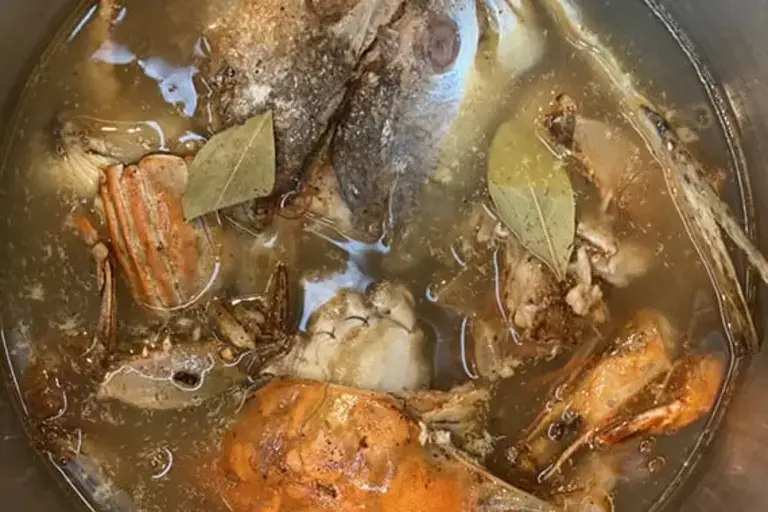 Making the Seafood Stock Courtesy of Chef Jeremy Stephens