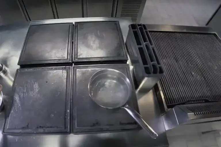 boiling water in a pan