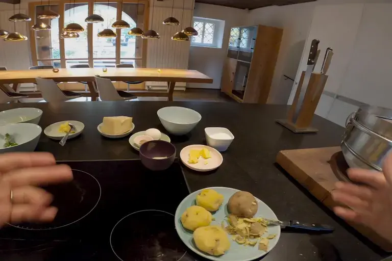 boiled potatoes