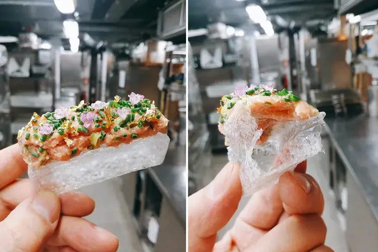 Crystal sushi tasting