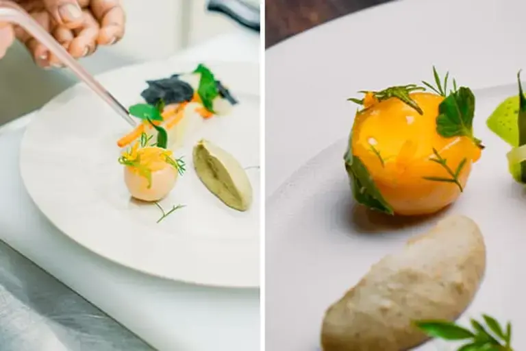 Confit Potato &amp; kaffir lime sabayon