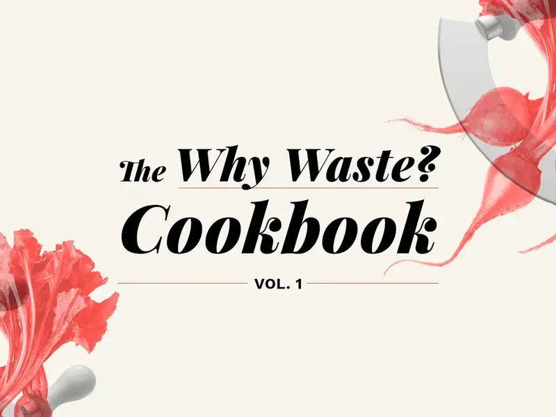 Why Waste? Cookbook Vol. 1 cover.