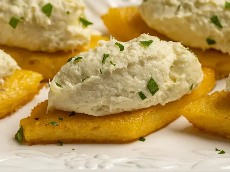 Baccalà mantecato cicchetti.