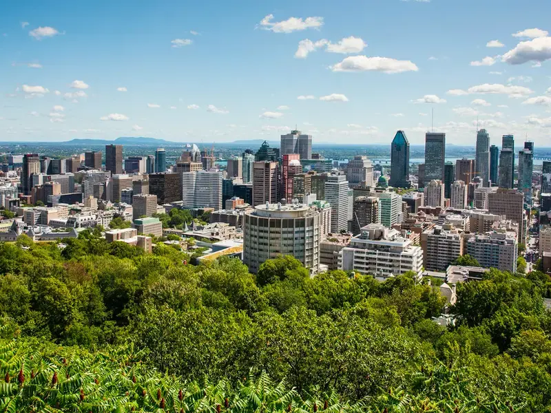 The Montreal skyline.