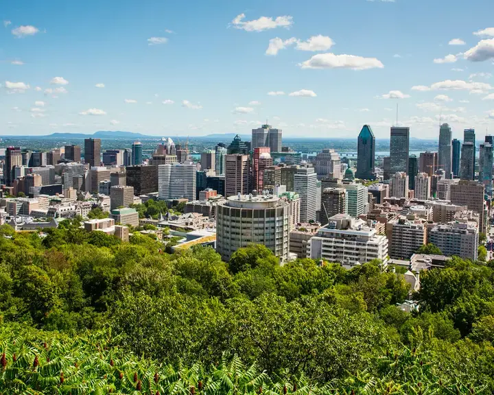 The Montreal skyline.